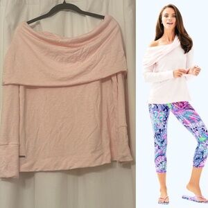EUC Lilly Pulitzer Belinda Off the Shoulder Sweatshirt